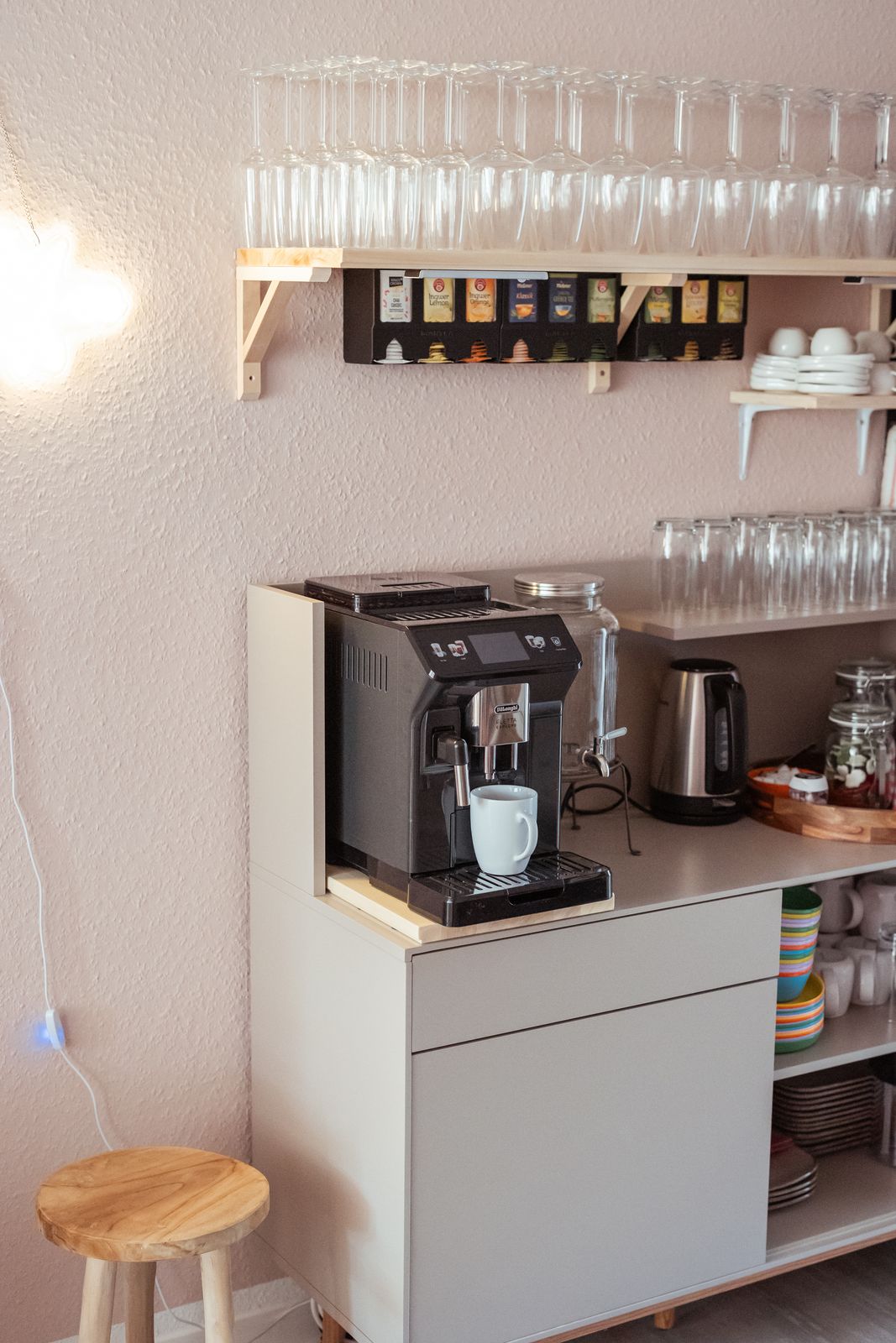 Kaffee- und Teebar im Studio